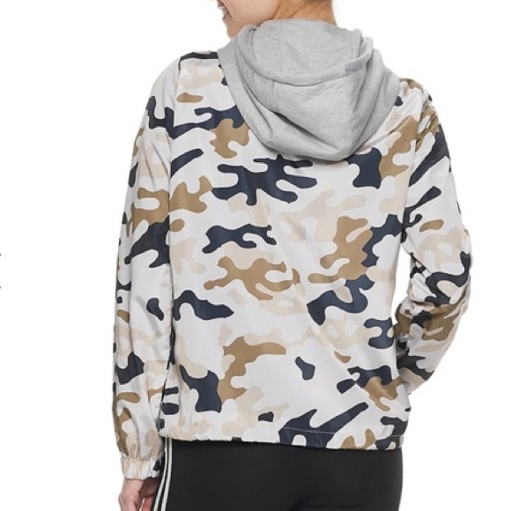 Juniors' J-2 by Jou Jou Hooded Windbreaker Jacket - Picture 2 of 10
